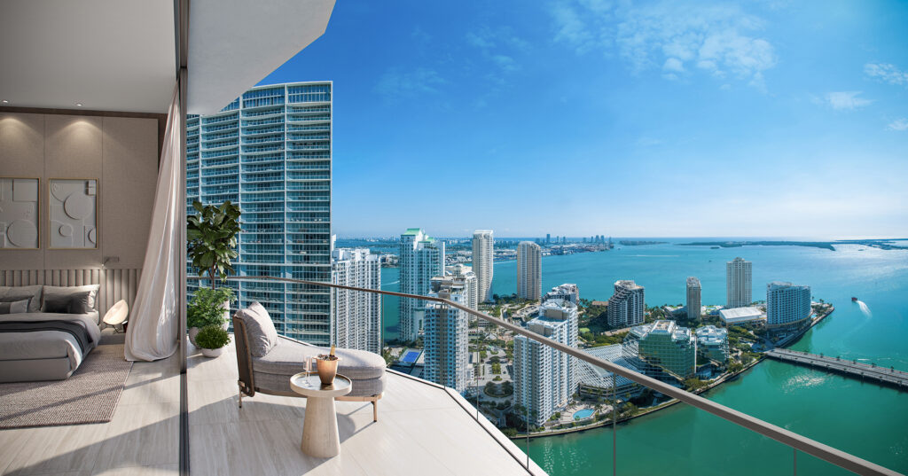 VICEROY-BRICKELL_Bedroom-Balcony_SE-Day-View